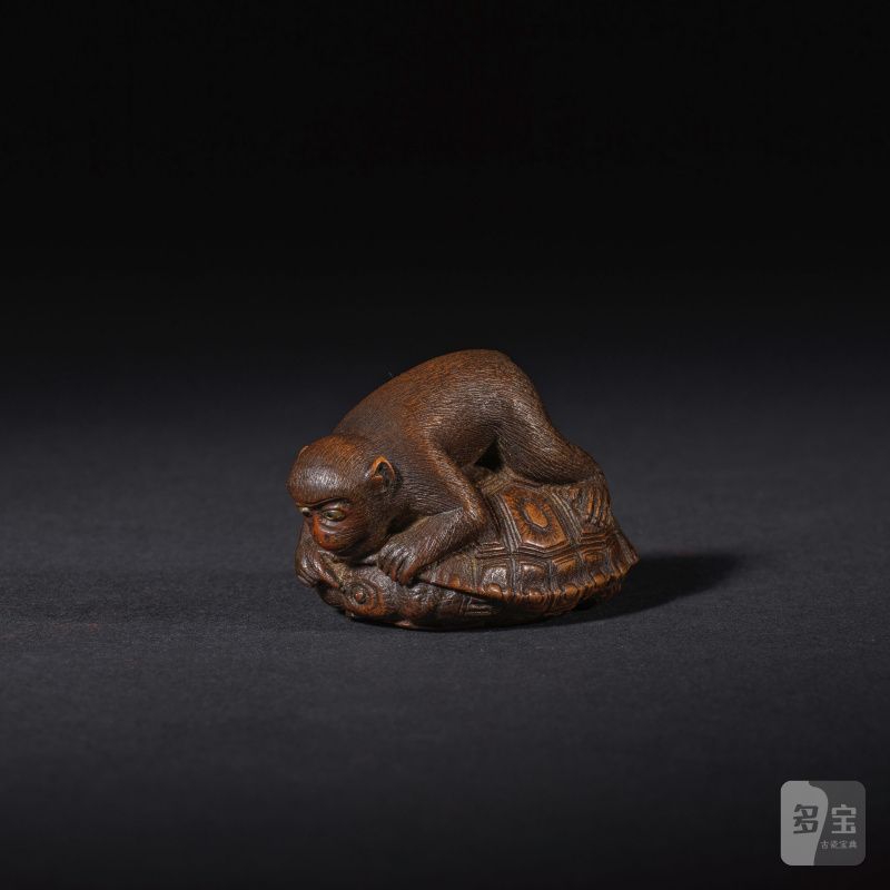 木彫根付 猿 銘「正一」 19世紀 | NETSUKE EN BOIS REPRÉSENTANT UN SINGE - 图6